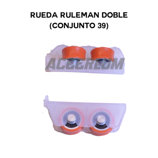 Rueda ruleman doble ( conjunto 39 )